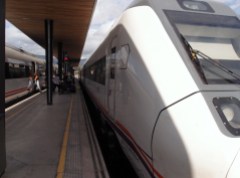 Renfe train in Algeciras, Spain
